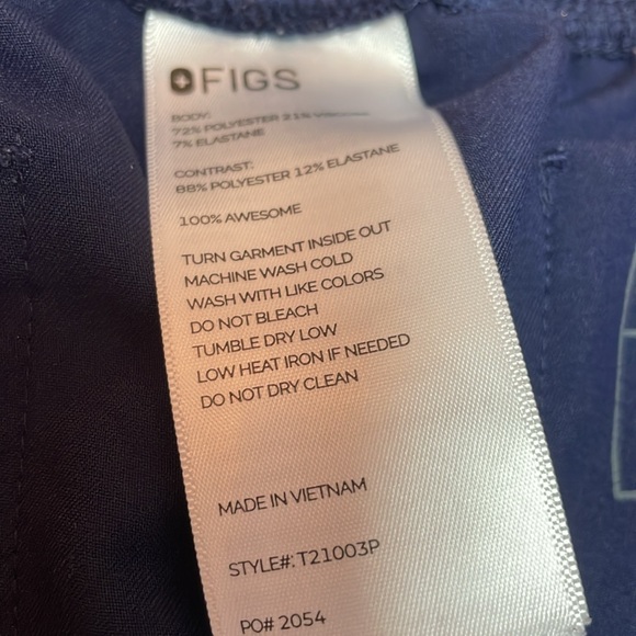 Figs Technical Collection
Navy Scrub Pants Size XL/P. - Picture 5 of 9